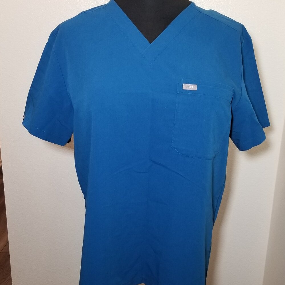 FIGS Teal Size XL Technical Collection Scrub Top FM1500 Nurse Medical Hospital